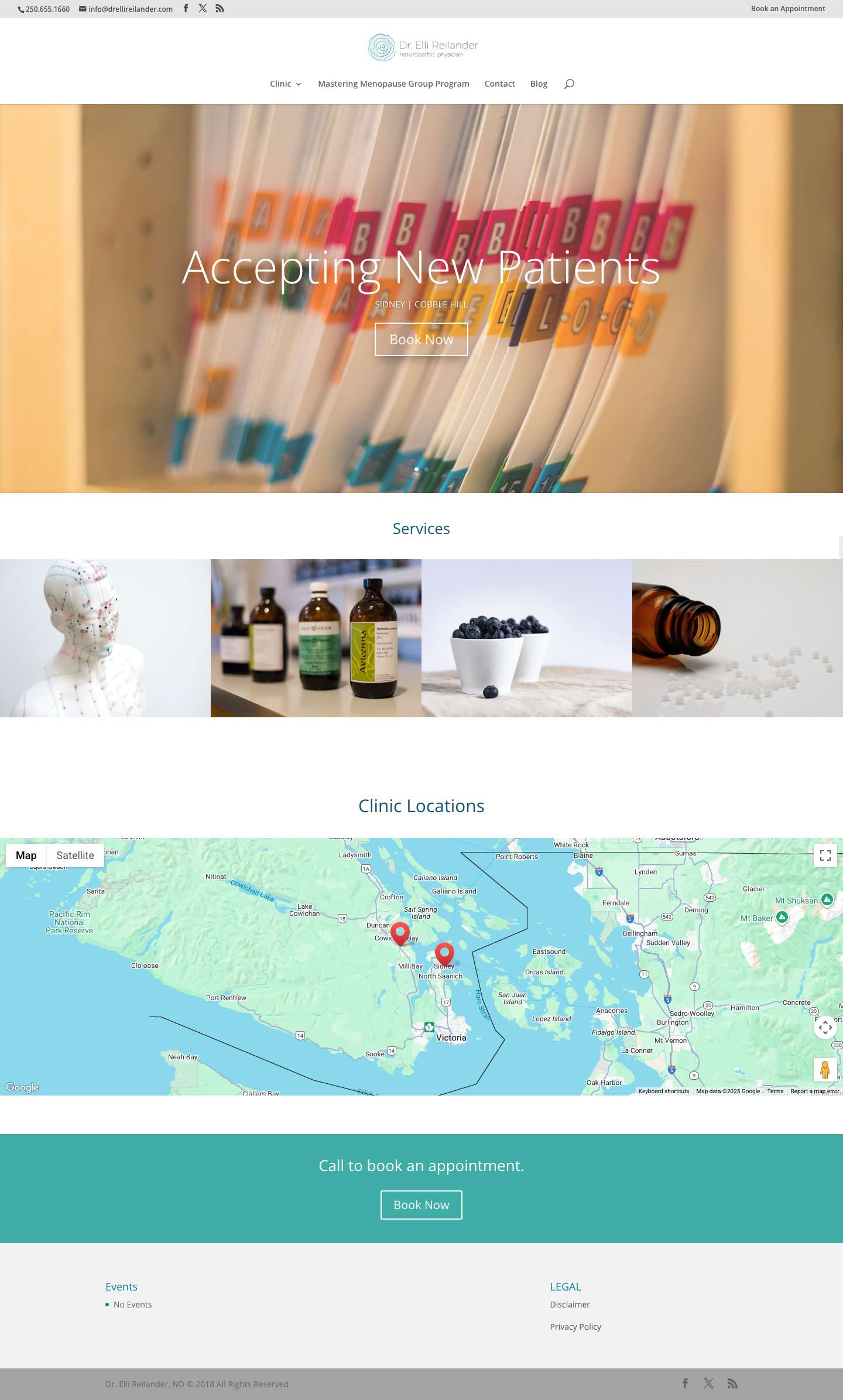 Home • Dr. Elli Reilander, ND - Full Screenshot