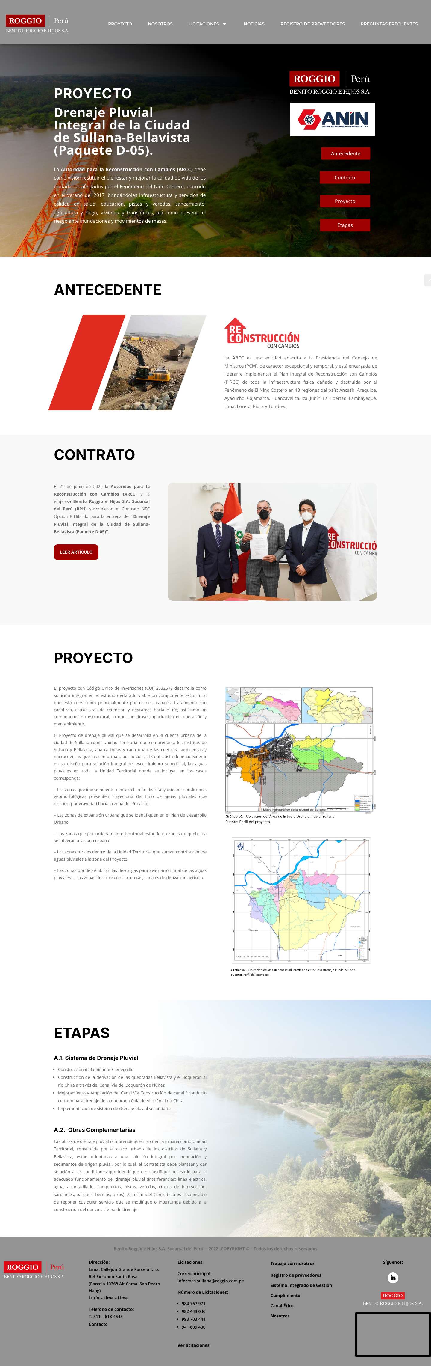 DRENAJE PLUVIAL INTEGRAL DE LA CIUDAD DE SULLANA | BRH SUCURSAL PERÚ - Full Screenshot