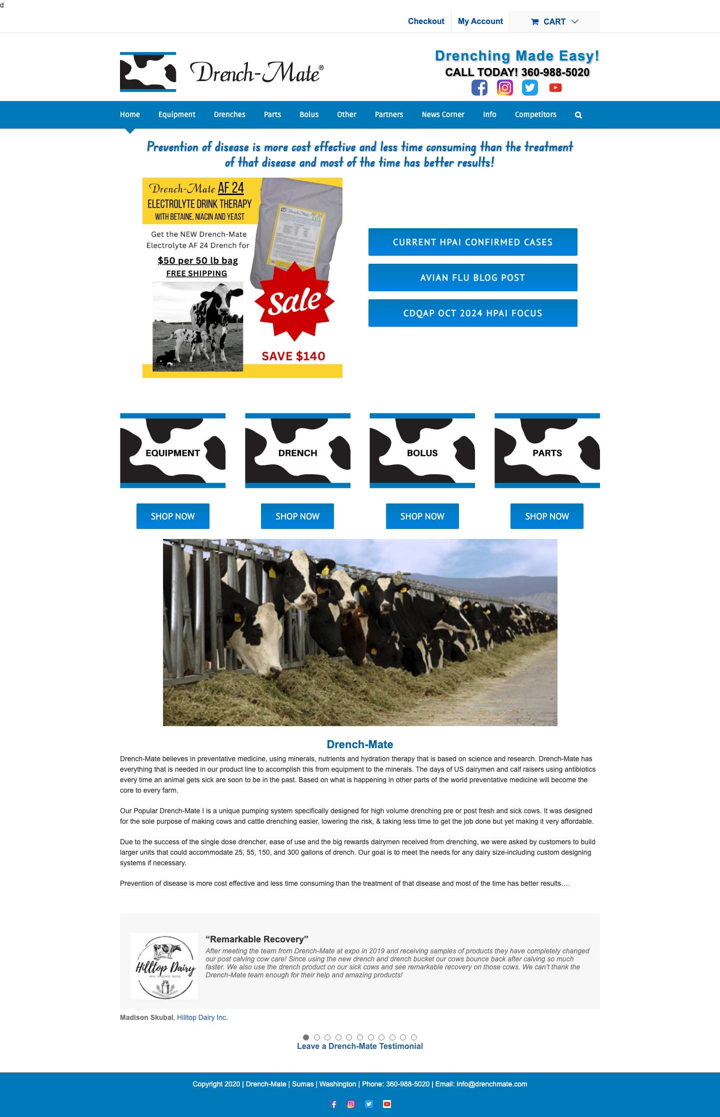Cattle Drenching System | Electrolytes for Calves | Drench-Mate - Full Screenshot
