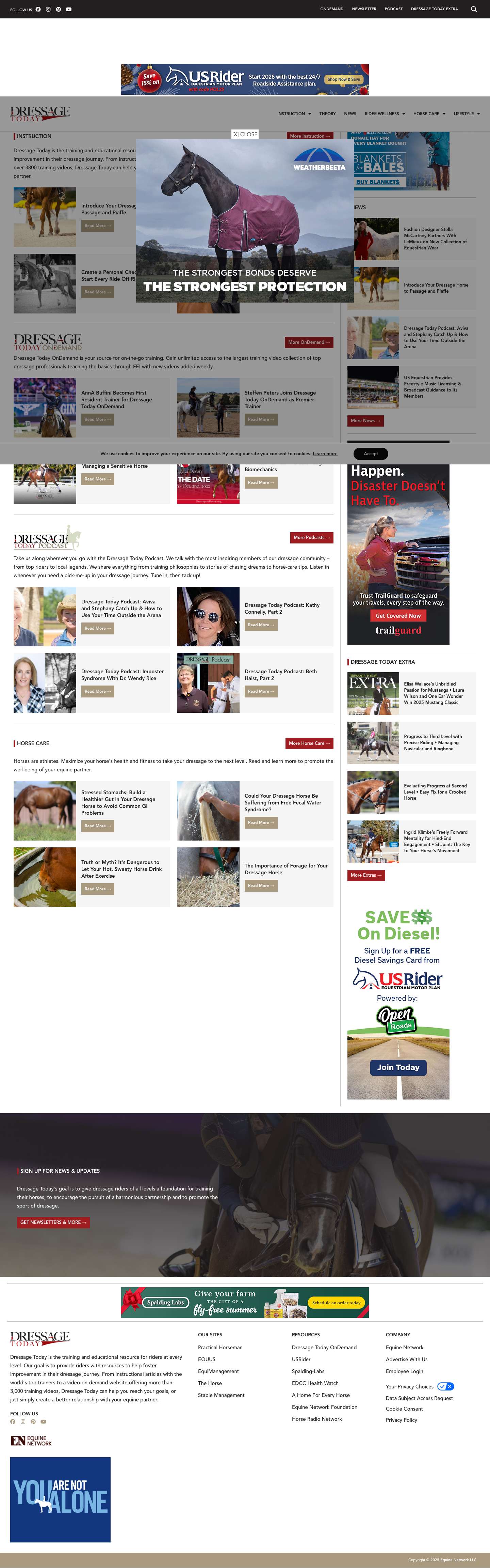 Home - Dressage Today - Full Screenshot