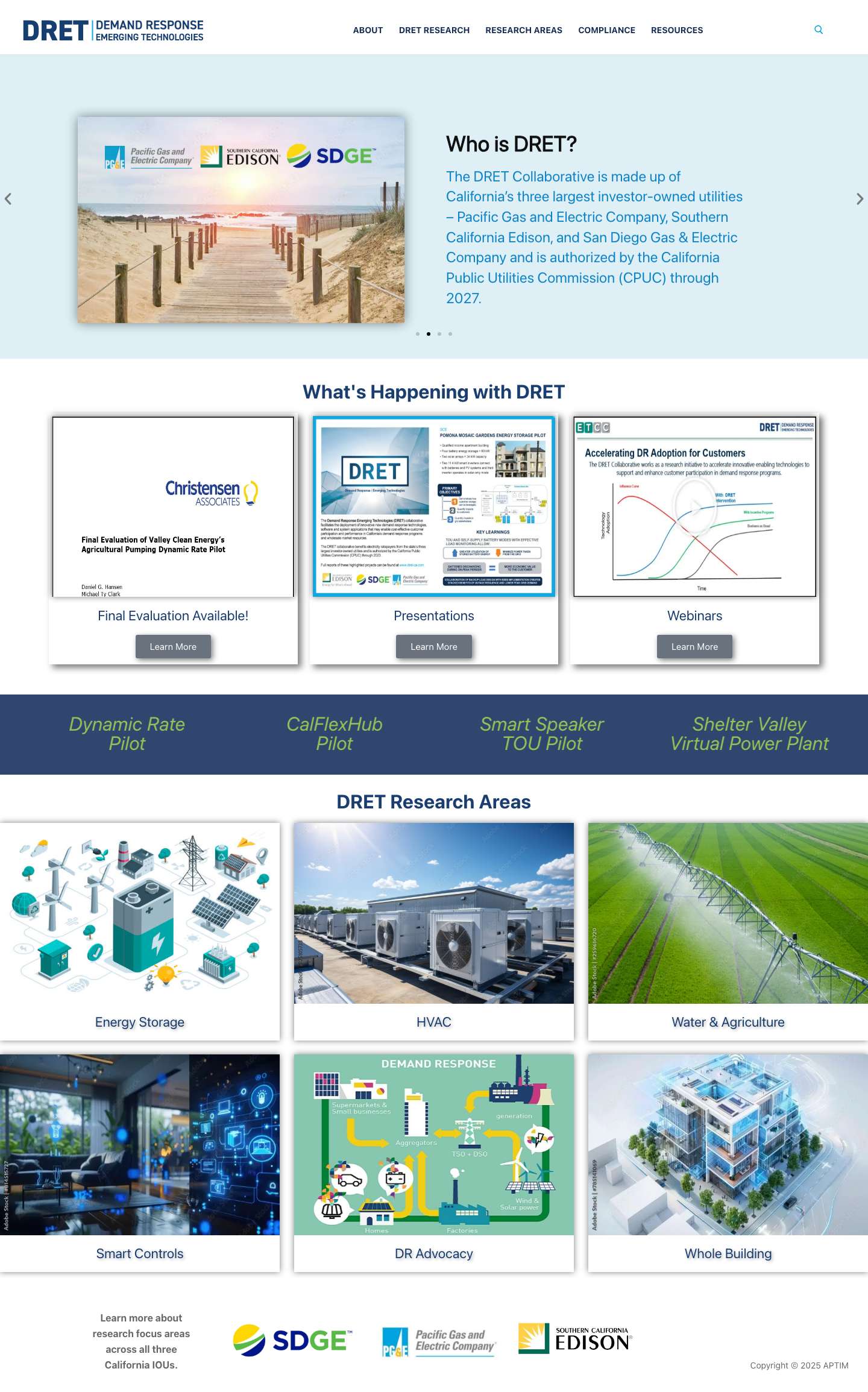 Emerging Markets & Technologies – DRET Demand Response Emerging Technologies - Full Screenshot