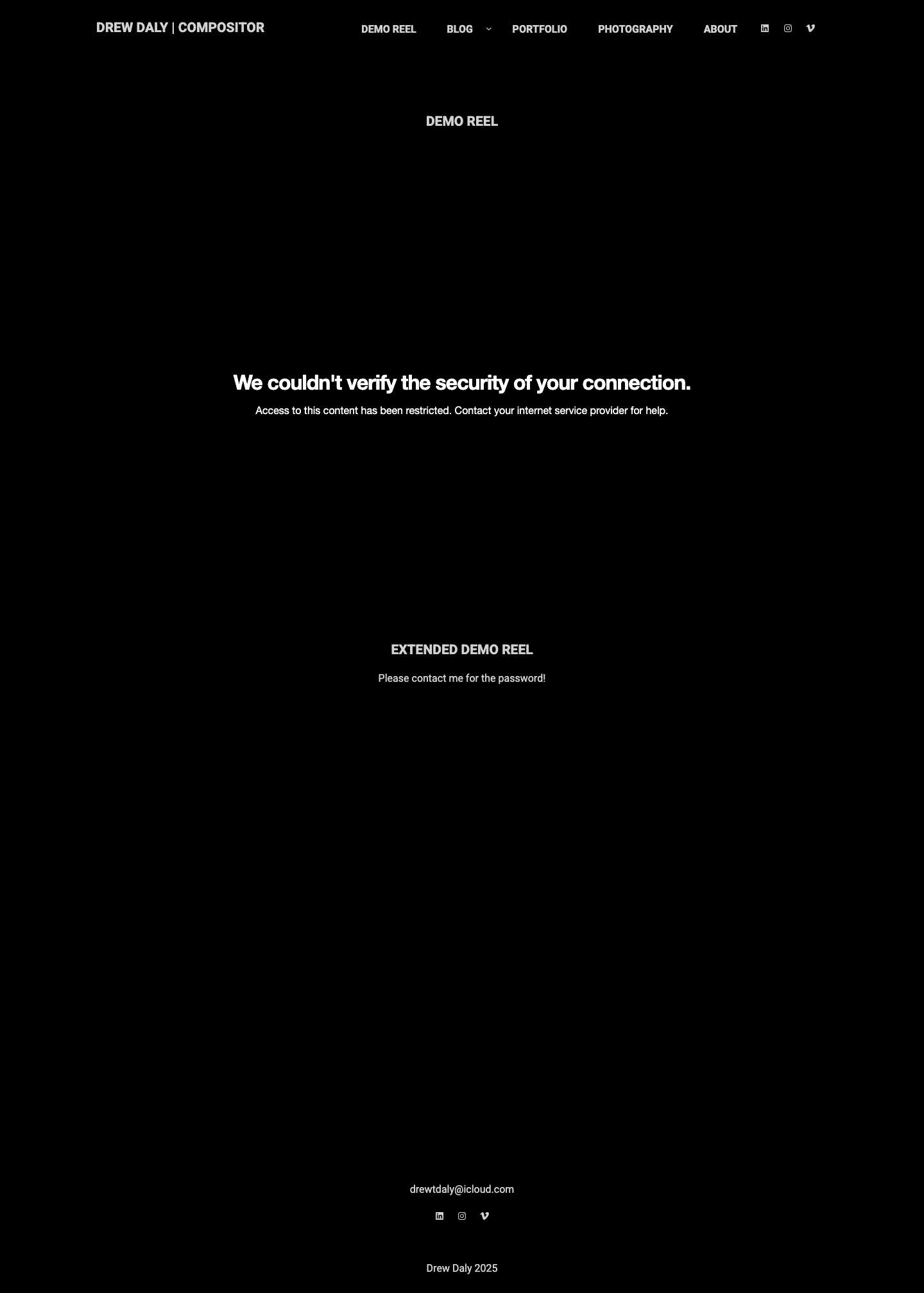 Drew Daly | Compositor - - Full Screenshot