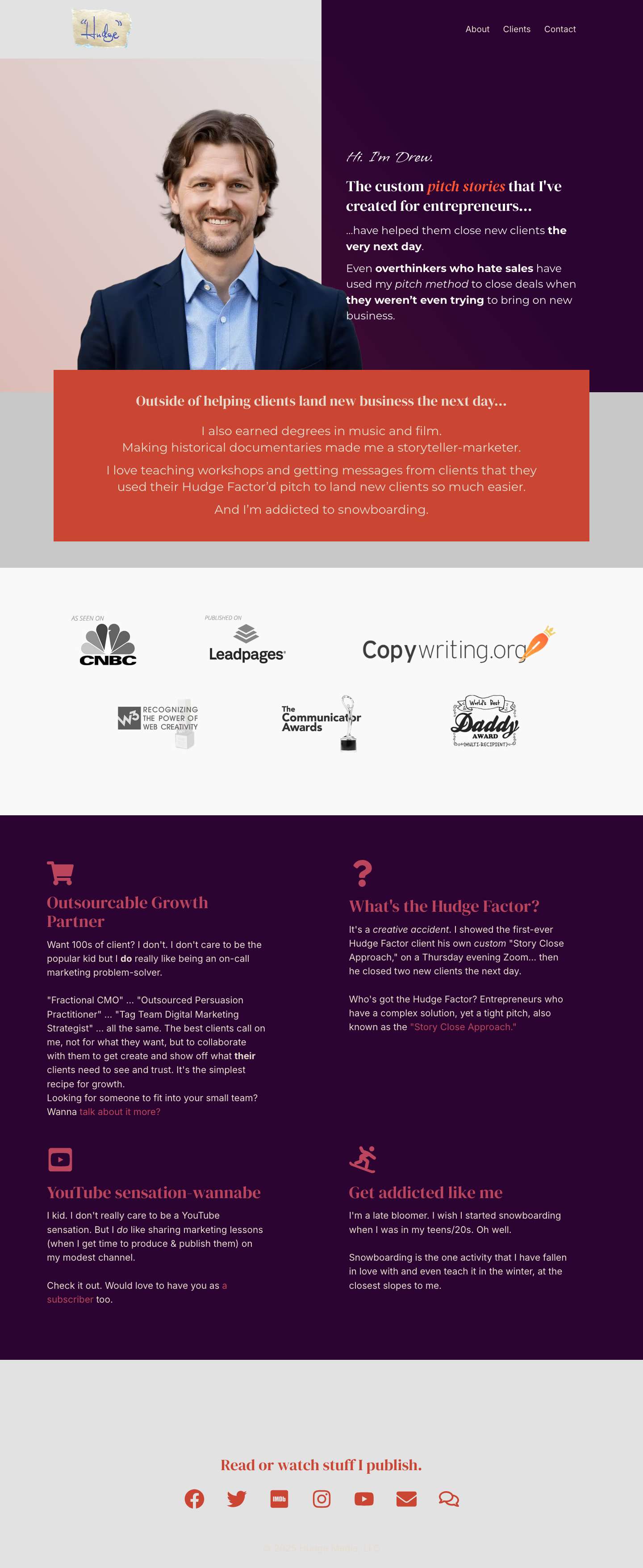 Home 2025 - Drew Hudgins - Full Screenshot