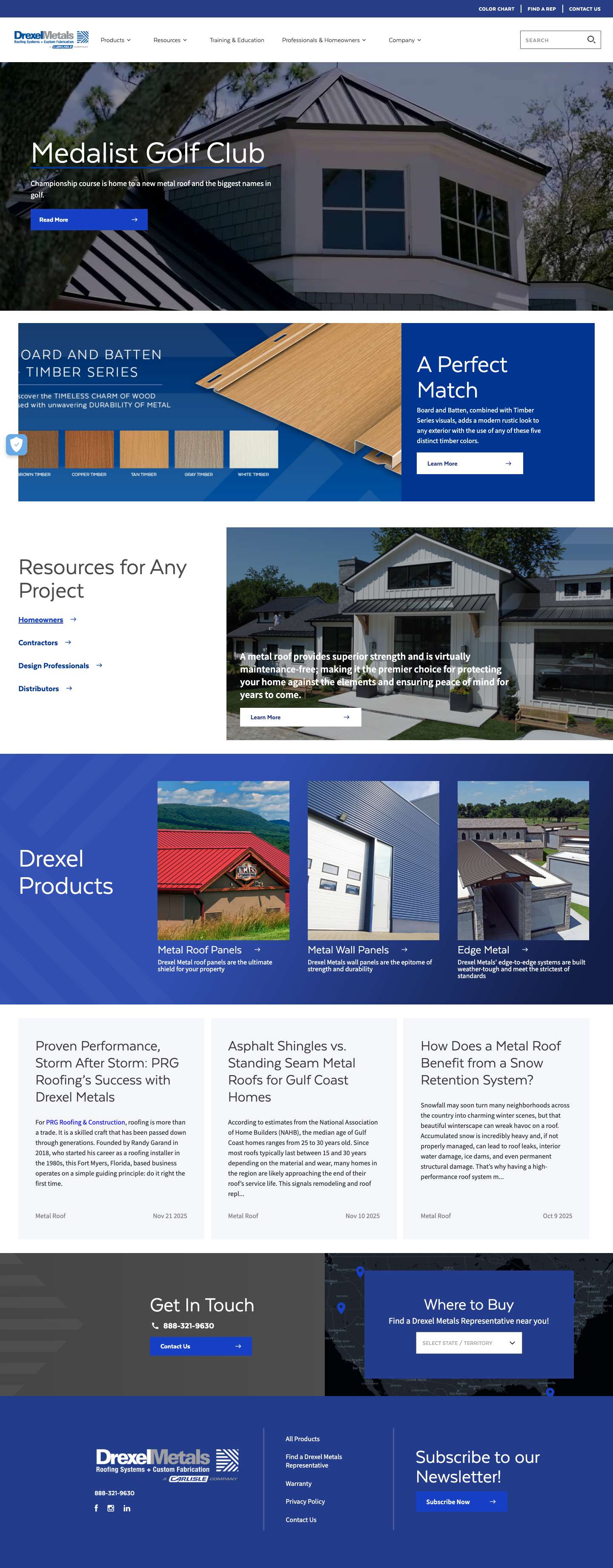 Home - Drexel Metals - Full Screenshot