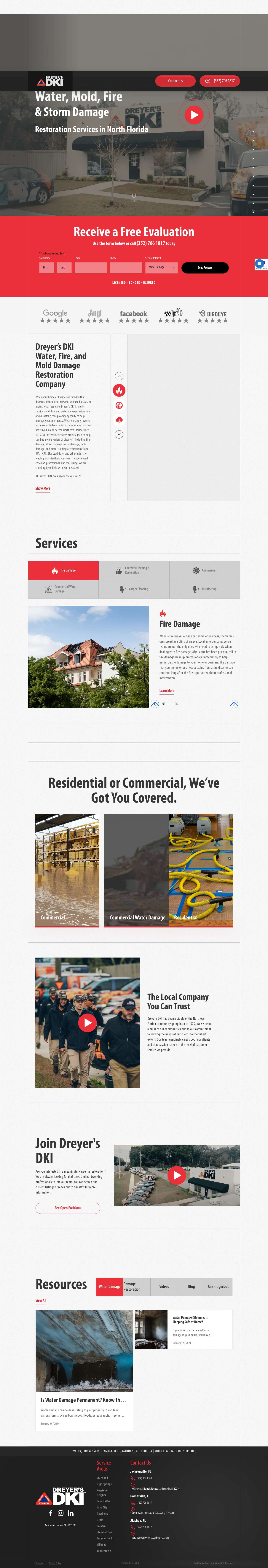 24/7 Water, Mold, Smoke & Fire Damage Restoration in Floridaplay-svgplay-svg - Full Screenshot