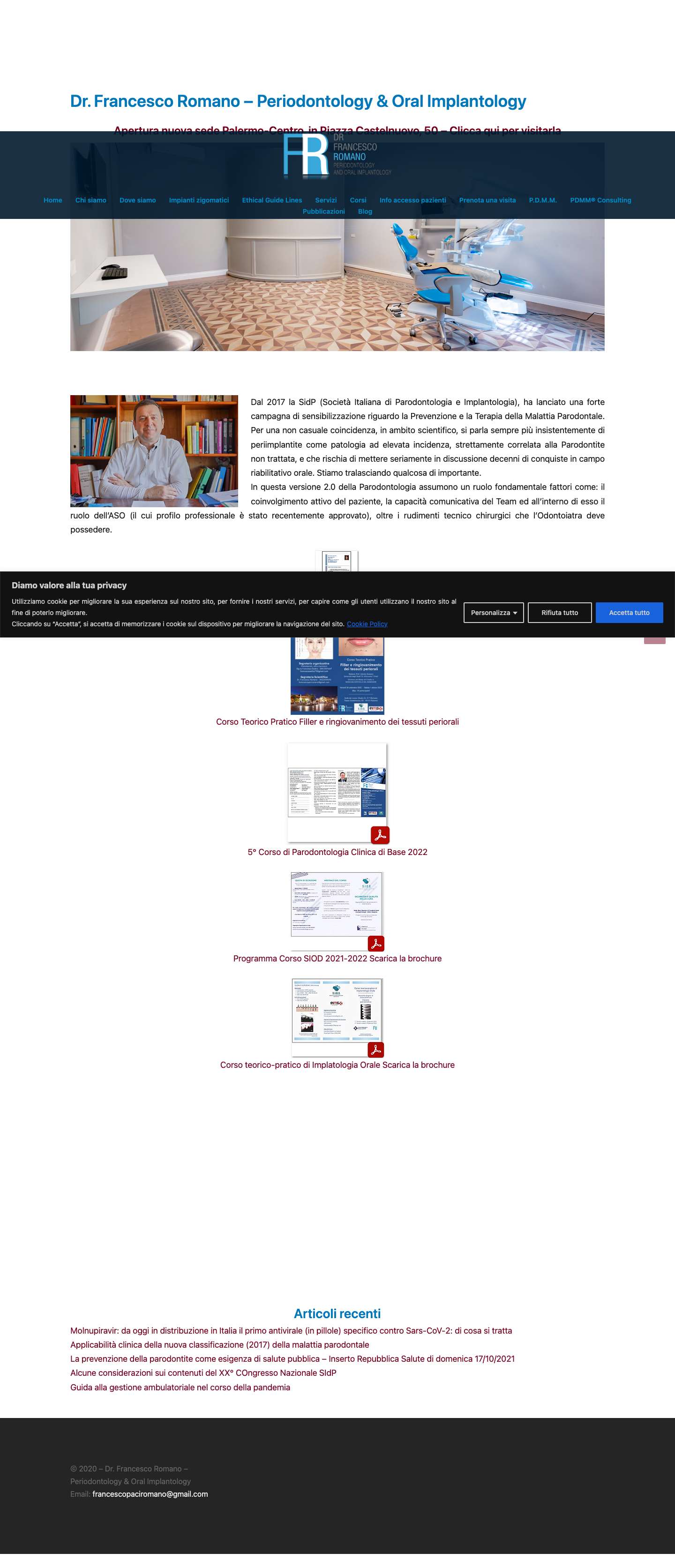 Dott. Francesco Romano – Dott. Francesco Romano – Odontoiatra - Full Screenshot