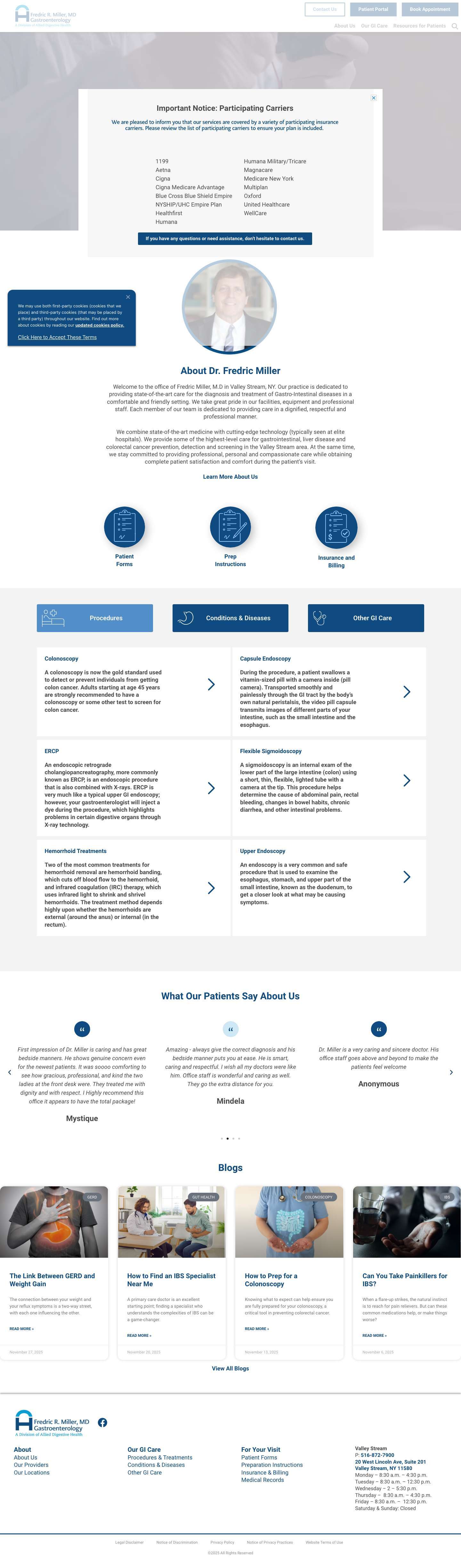 Home - Dr. Miller - Full Screenshot