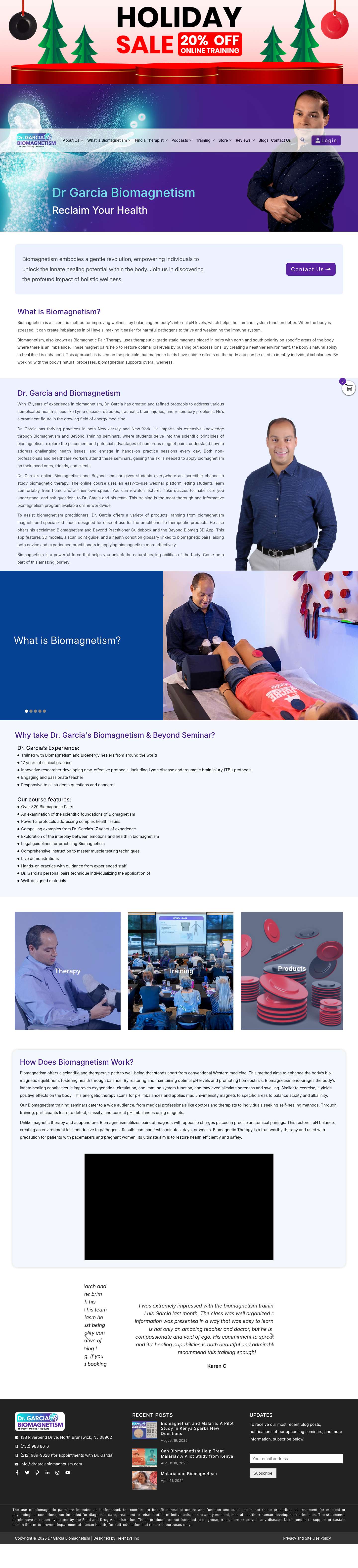 Biomagnetism | Dr. Garcia Biomagnetism | Biomagnetic Pair... - Full Screenshot