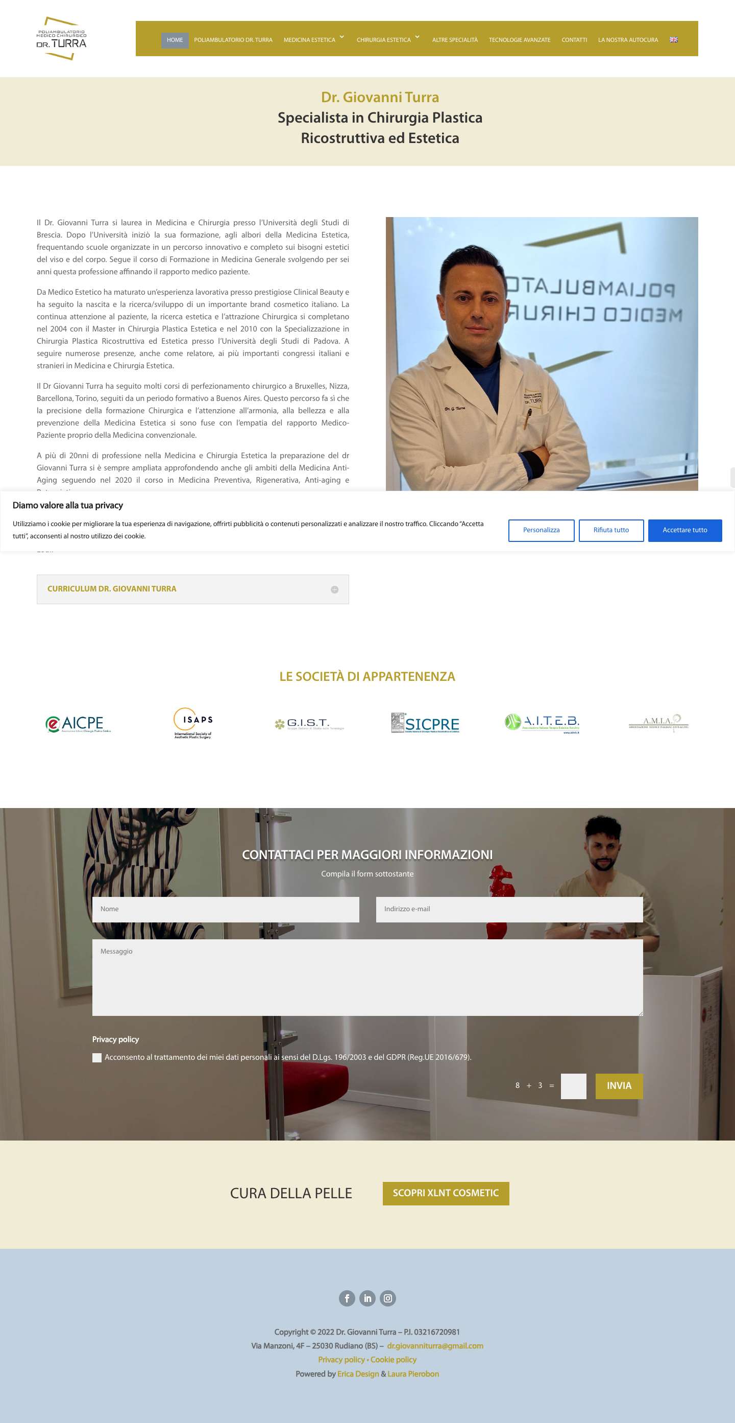 Home - Dr. Giovanni Turra - Full Screenshot