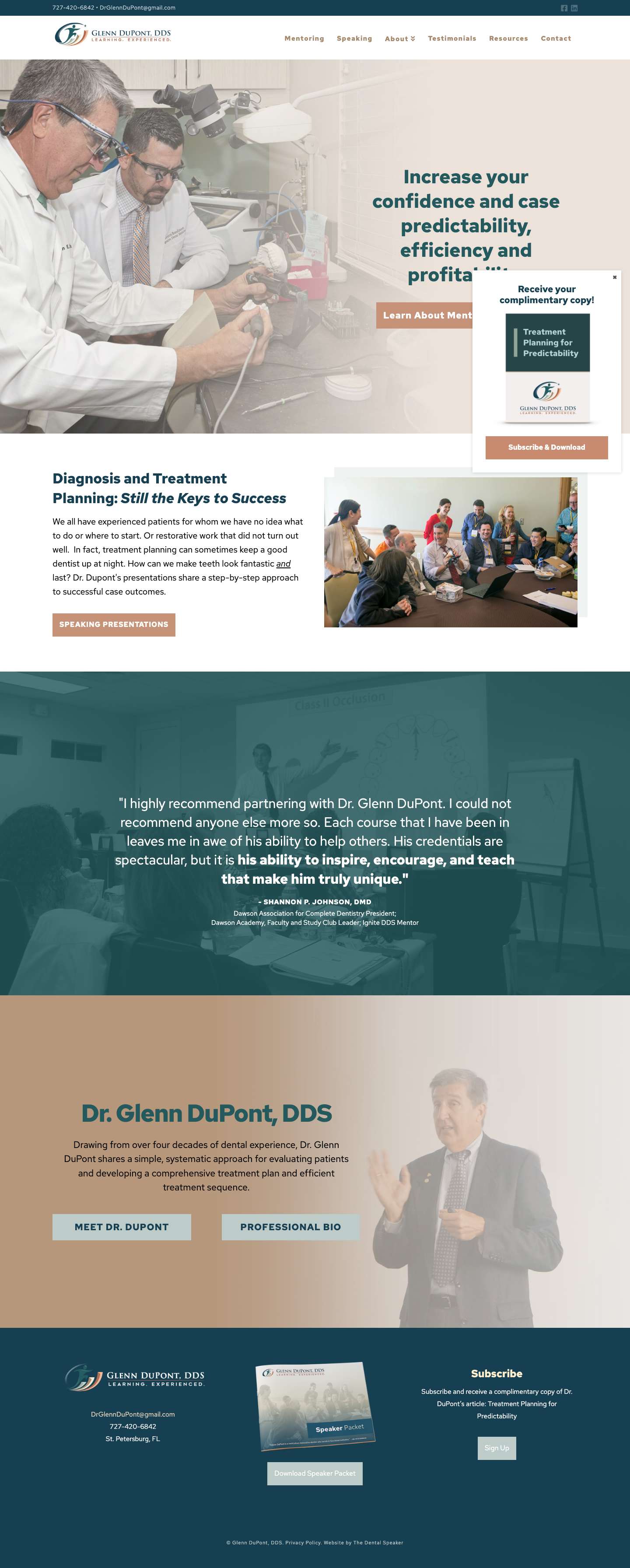 Dr. Glenn DuPont | Learning. Experienced. - Full Screenshot