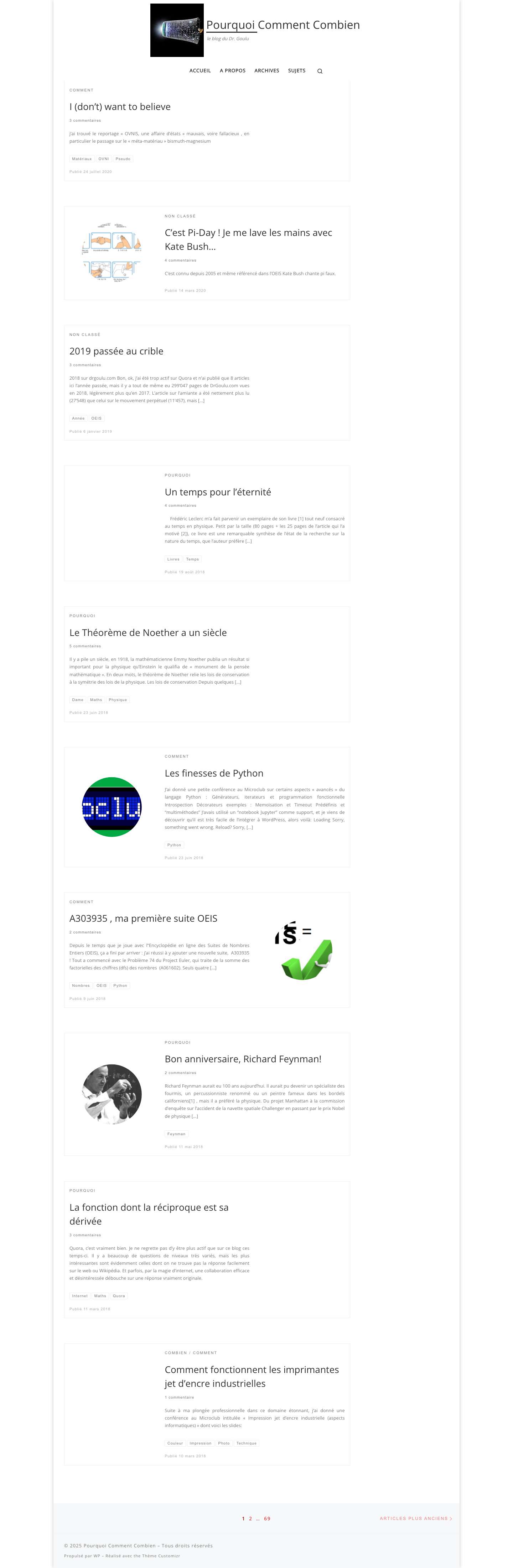 - Pourquoi Comment Combien - Full Screenshot