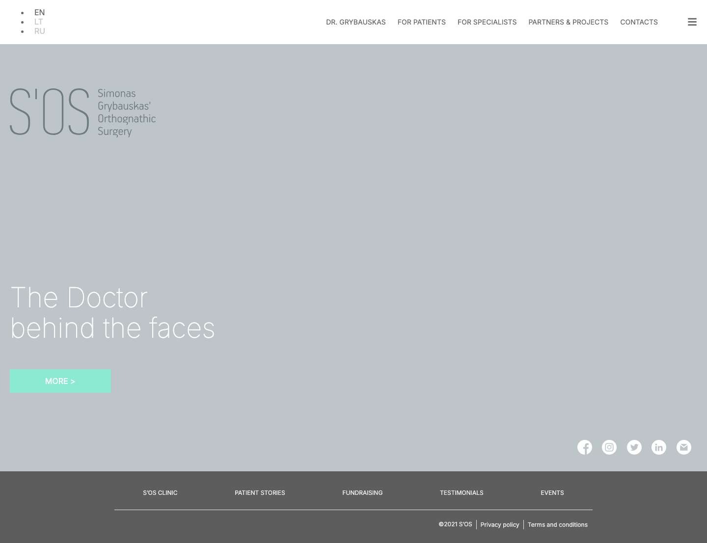 DR. GRYBAUSKAS – Simonas Grybauskas' Orthognathic Surgery - Full Screenshot