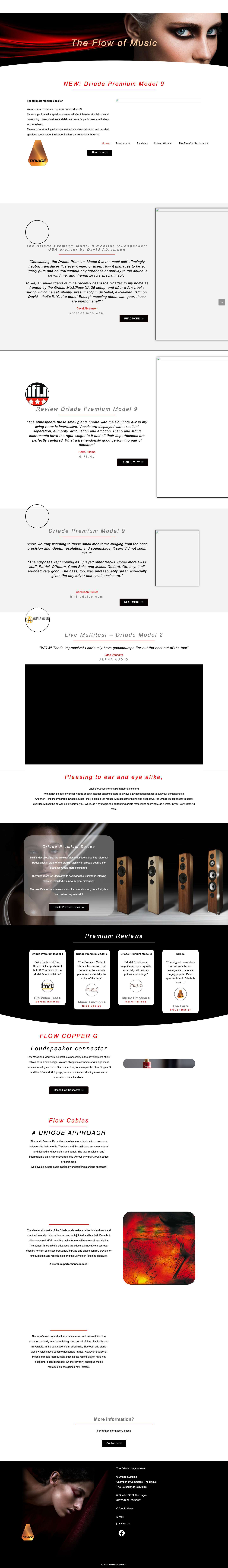 Driade Systems | Driade Loudspeakers - Driade Loudspeakers - Full Screenshot