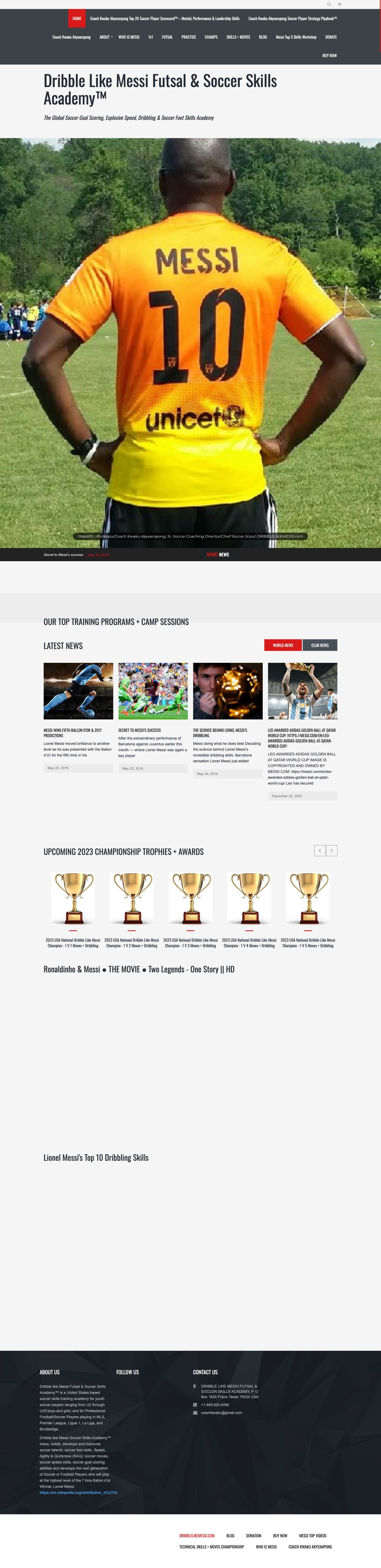 Dribble Like Messi Futsal & Soccer Skills Academy™ - Full Screenshot