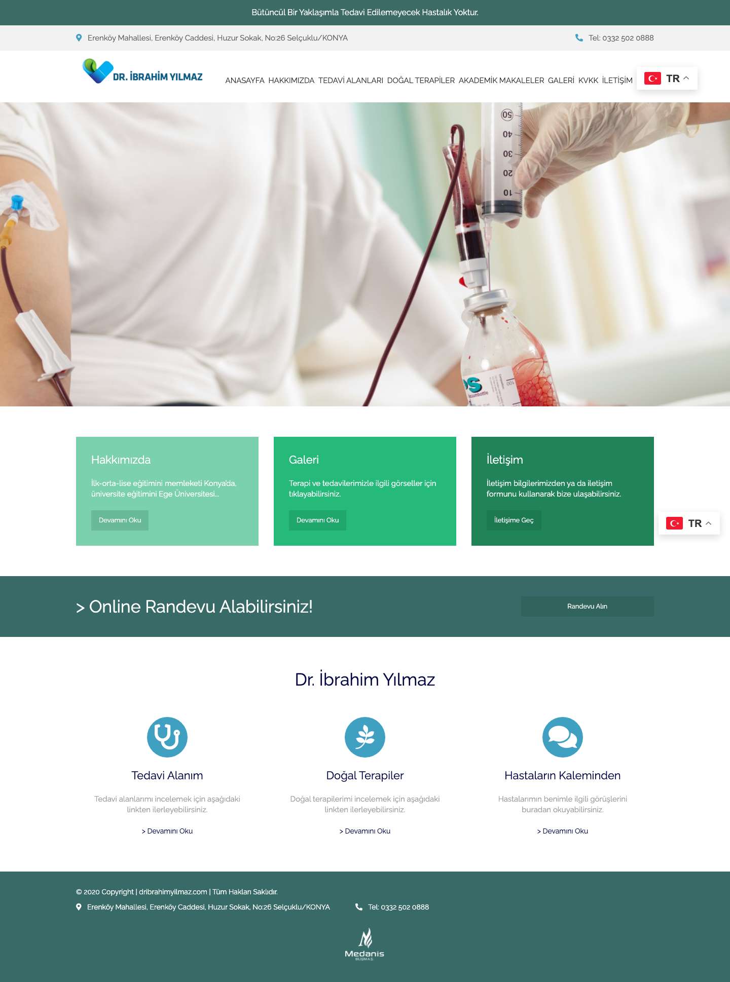Dr. İbrahim Yılmaz – Resmi Web Sitesi | DR İbrahim Yılmaz - Full Screenshot