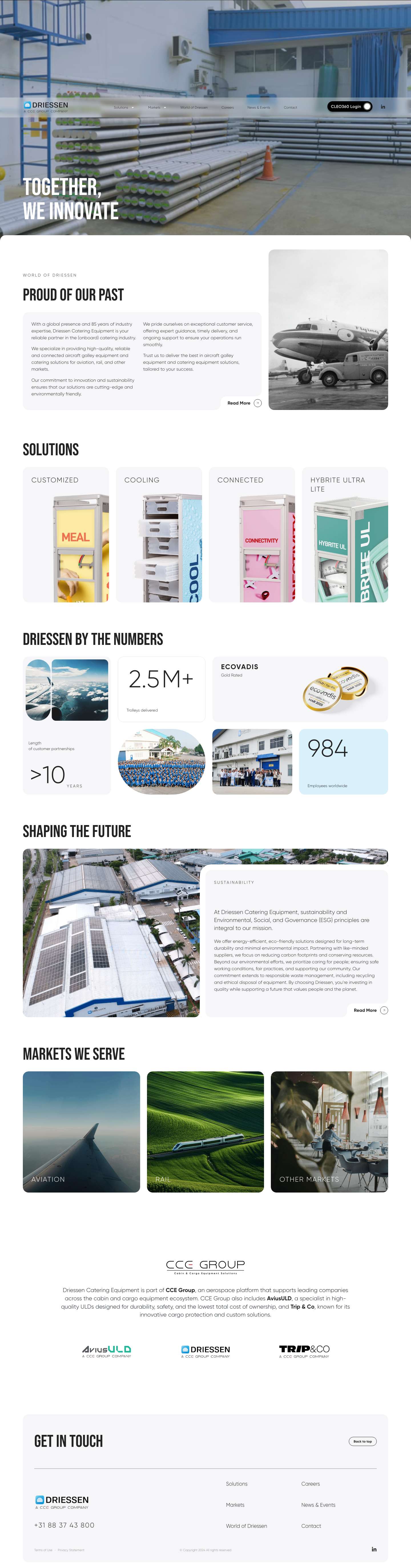 Homepage - Driessen Catering - Full Screenshot