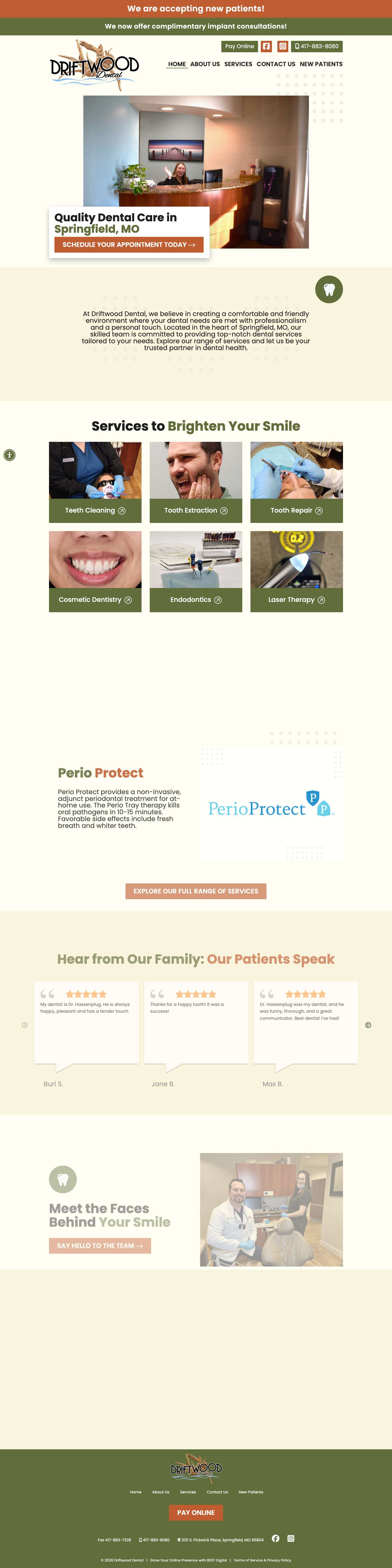 Driftwood Dental - Full Screenshot