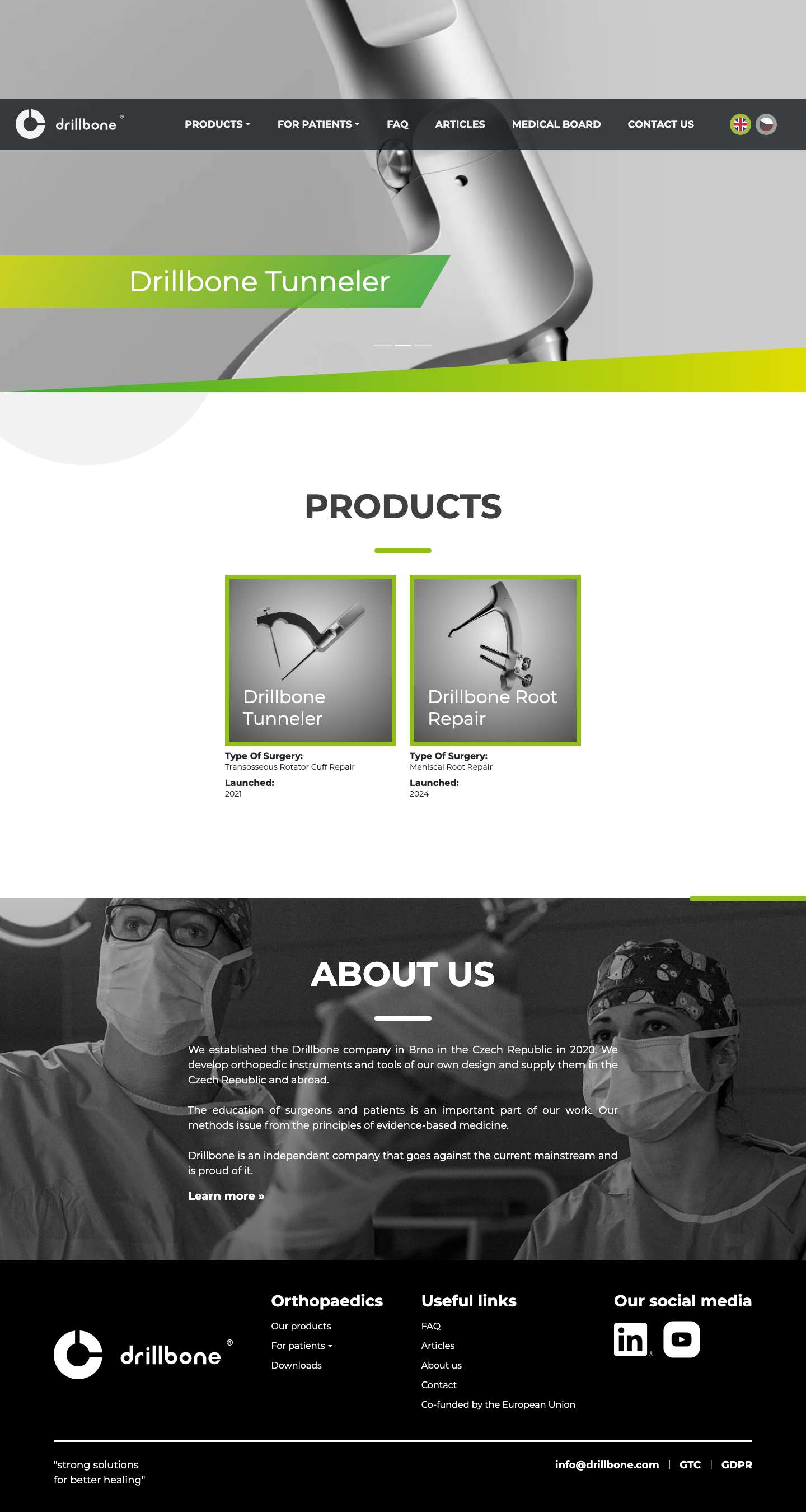 Drillbone | Ortopedické nástroje - Full Screenshot