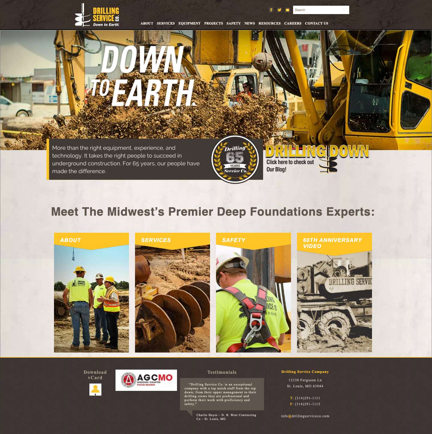 Home - Drilling Service Co. - Full Screenshot