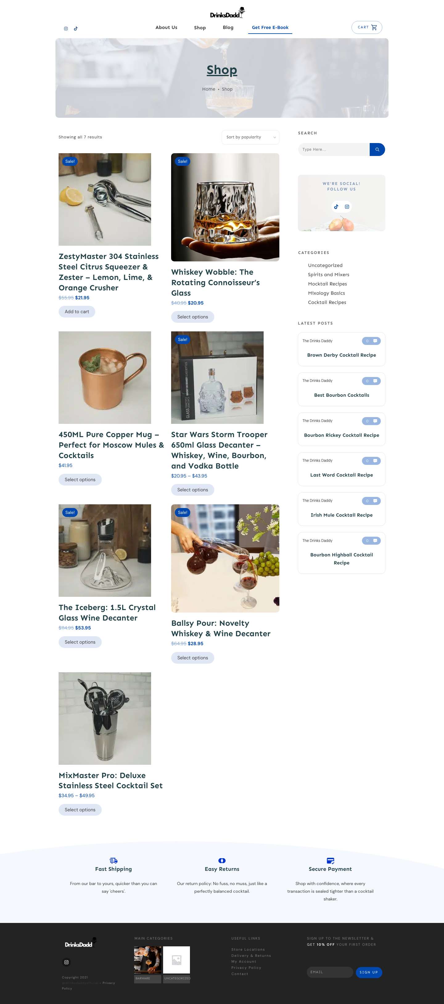 Shop - Drinks Daddy - Full Screenshot