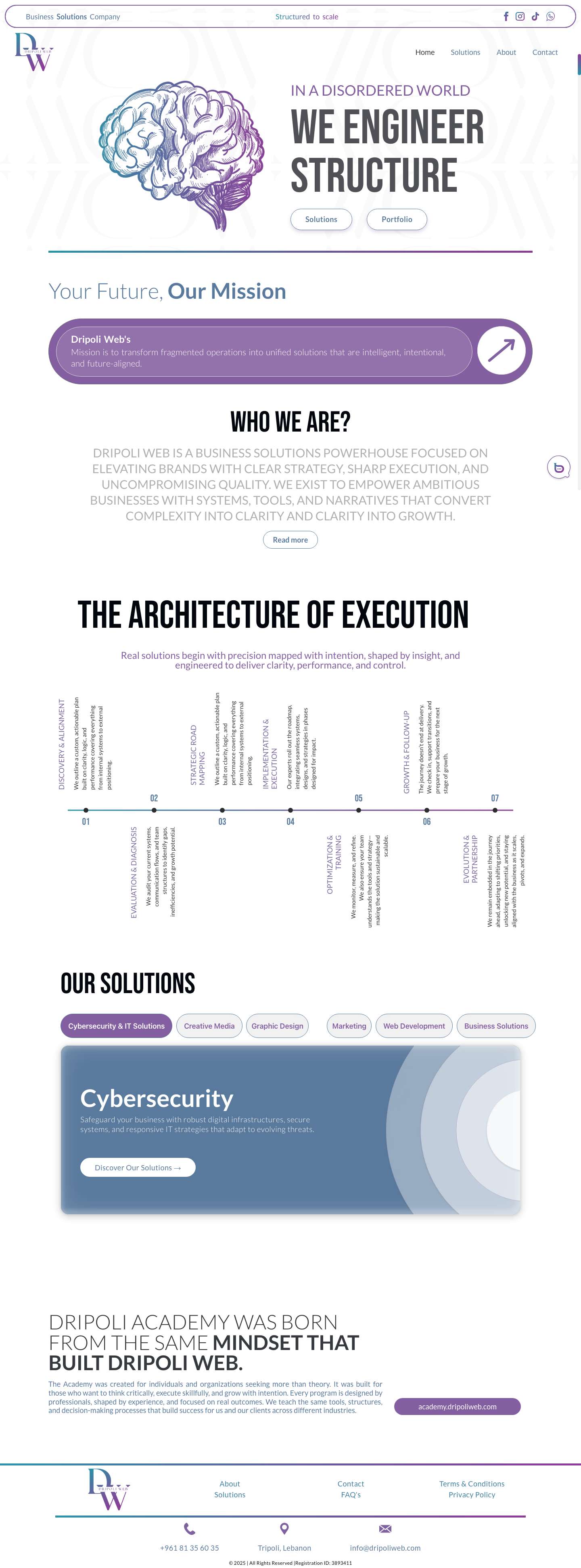 Dripoli Web | Structured to Scale - Full Screenshot
