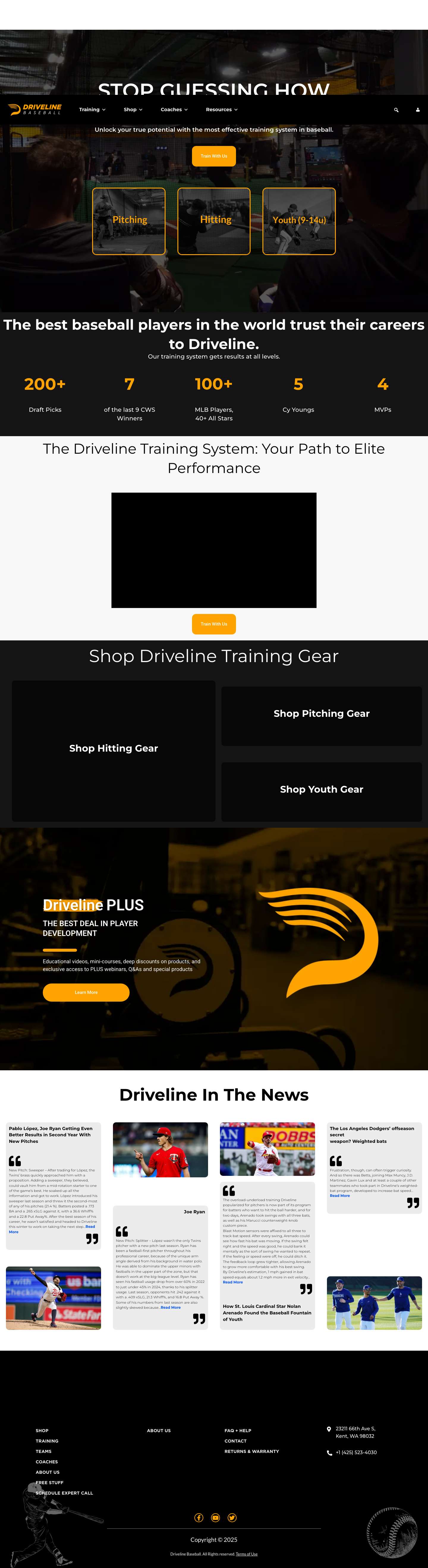 Home - Driveline Baseball - Full Screenshot