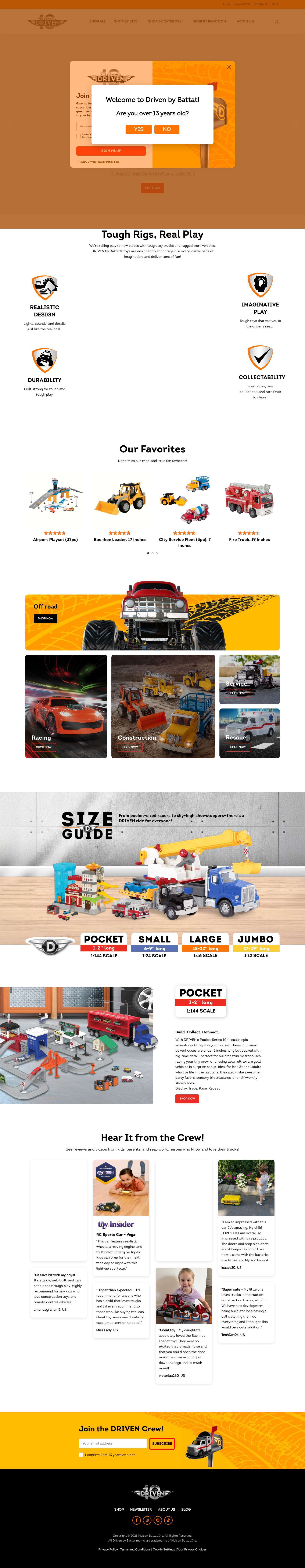 Homepage | Driven by Battat - Full Screenshot