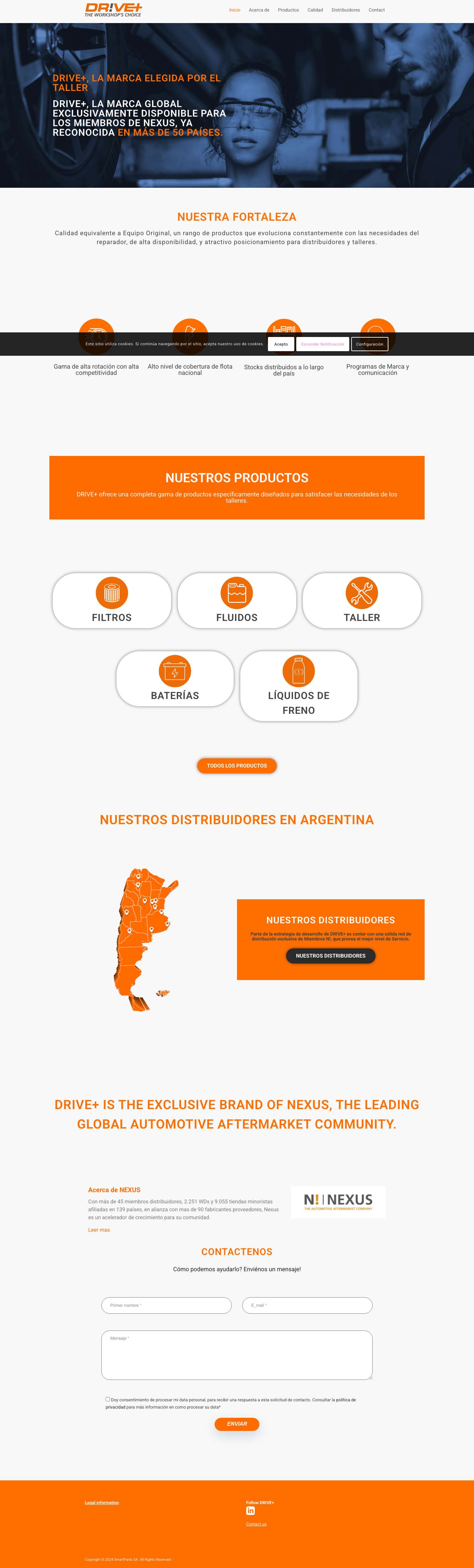 Home - Drive+ Argentina - Full Screenshot