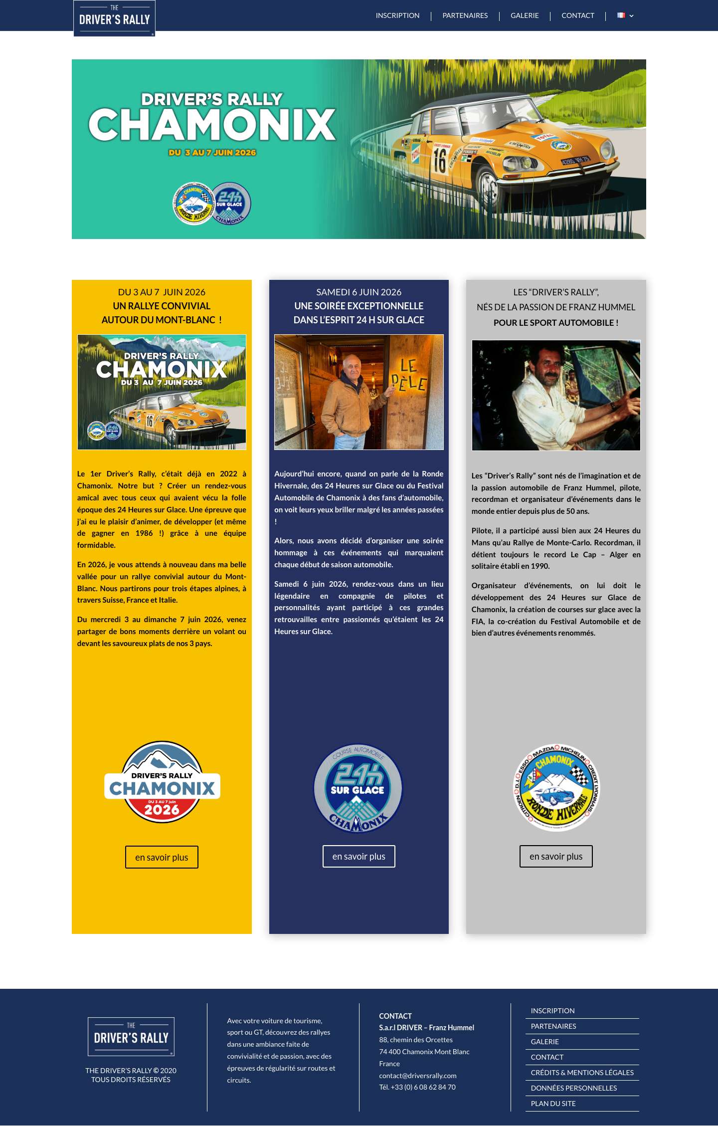 Accueil - The Drivers's Rally - Full Screenshot