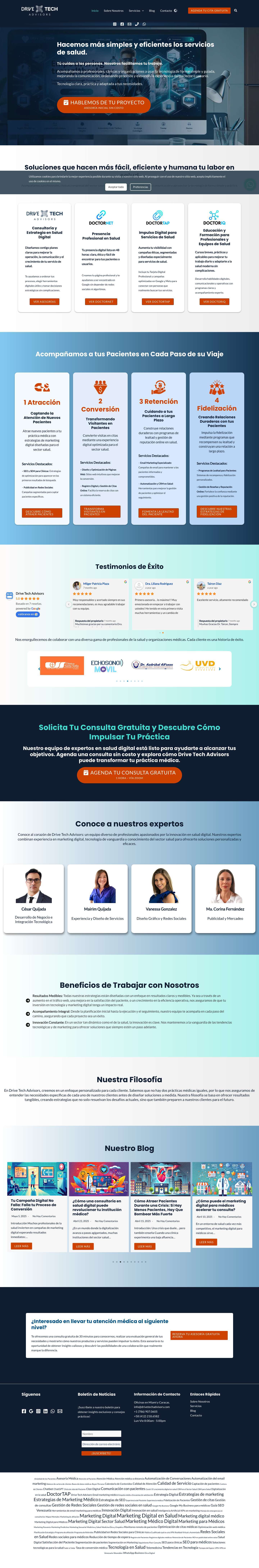 Drive Tech Advisors – Estrategia y Tecnología en Salud Email Google Reviews Email - Full Screenshot