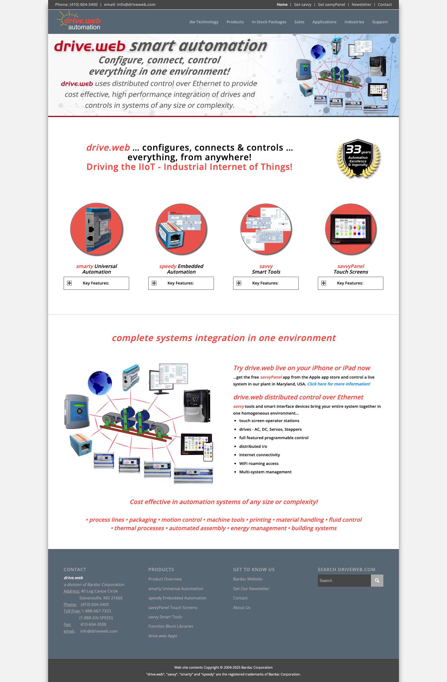 Internet-Accessible Distributed Control Technology | drive.web - Full Screenshot