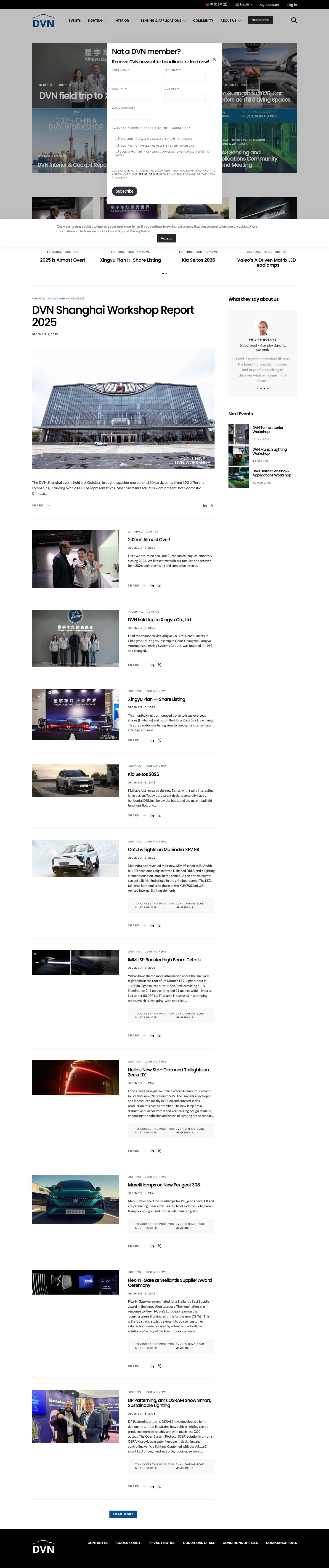 DVN - Driving Vision News - Lighting, ADAS & Smart Car Interior - Full Screenshot