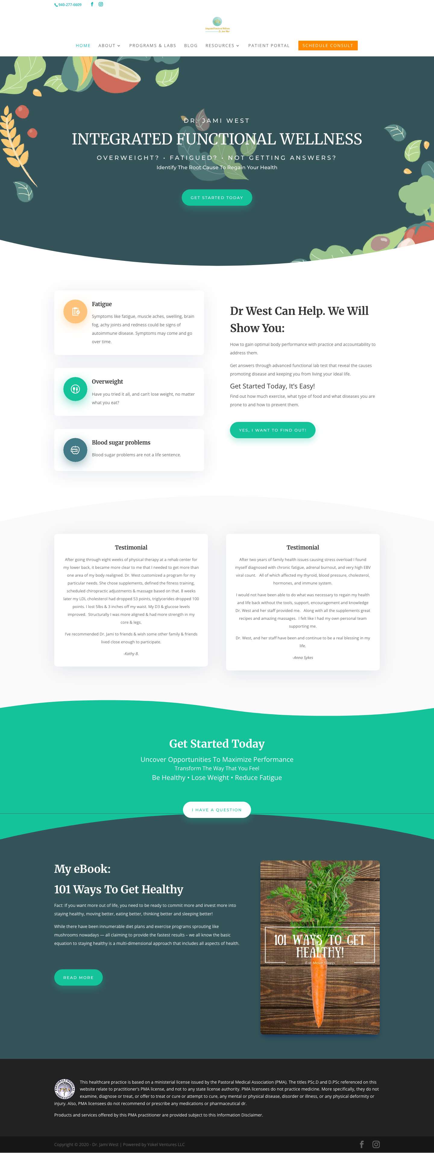 Integrated Functional Medicine from Dr. Jami West - Full Screenshot