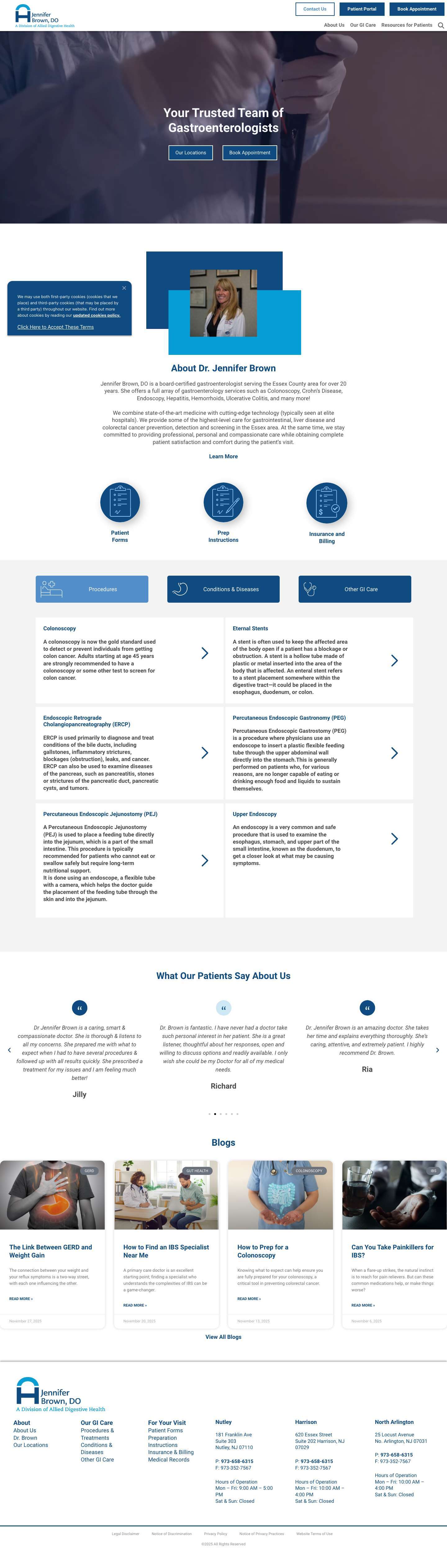 Home - Dr. Jennifer Brown - Full Screenshot