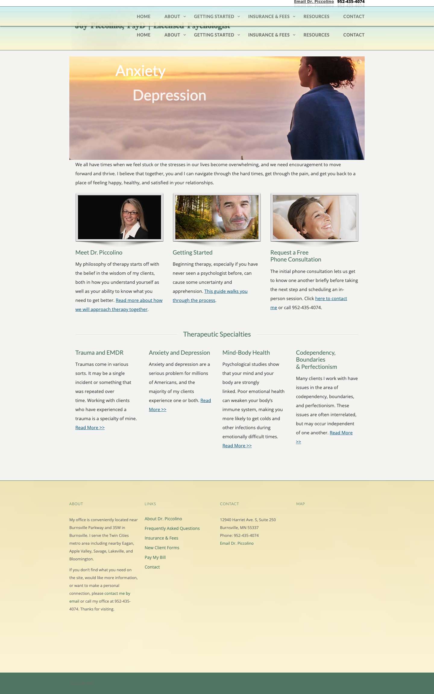 Dr. Joy Piccolino - Full Screenshot