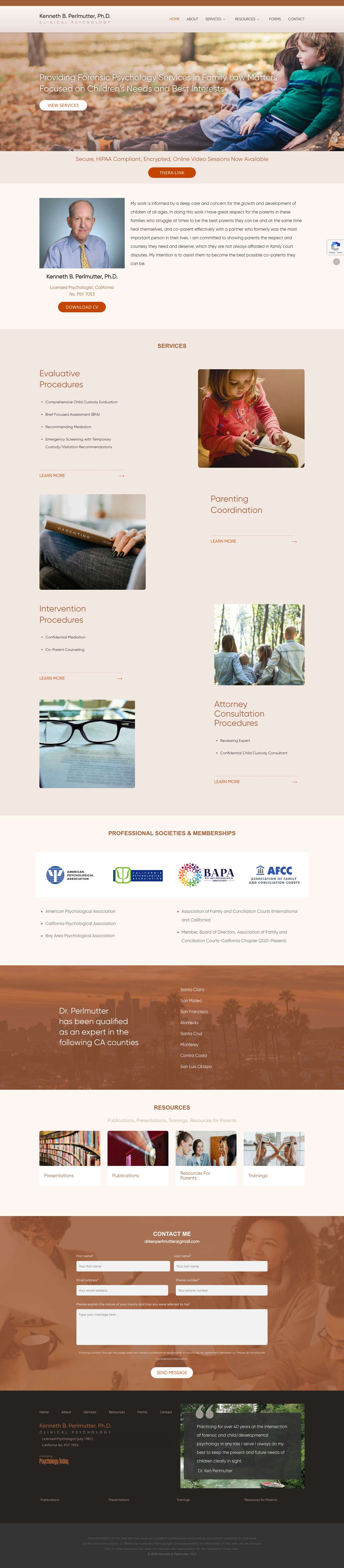 Kenneth B. Perlmutter, Ph.D. - Full Screenshot