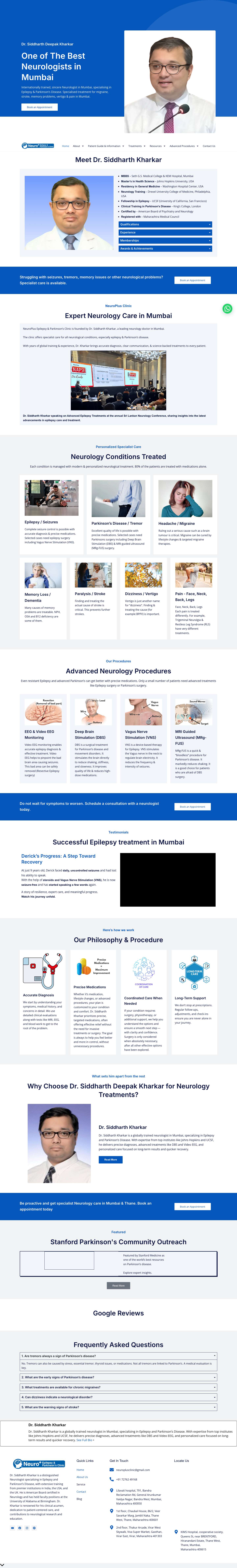 Dr. Siddharth Kharkar | One of The Best Neurologist in MumbaiWhatsApp - Full Screenshot