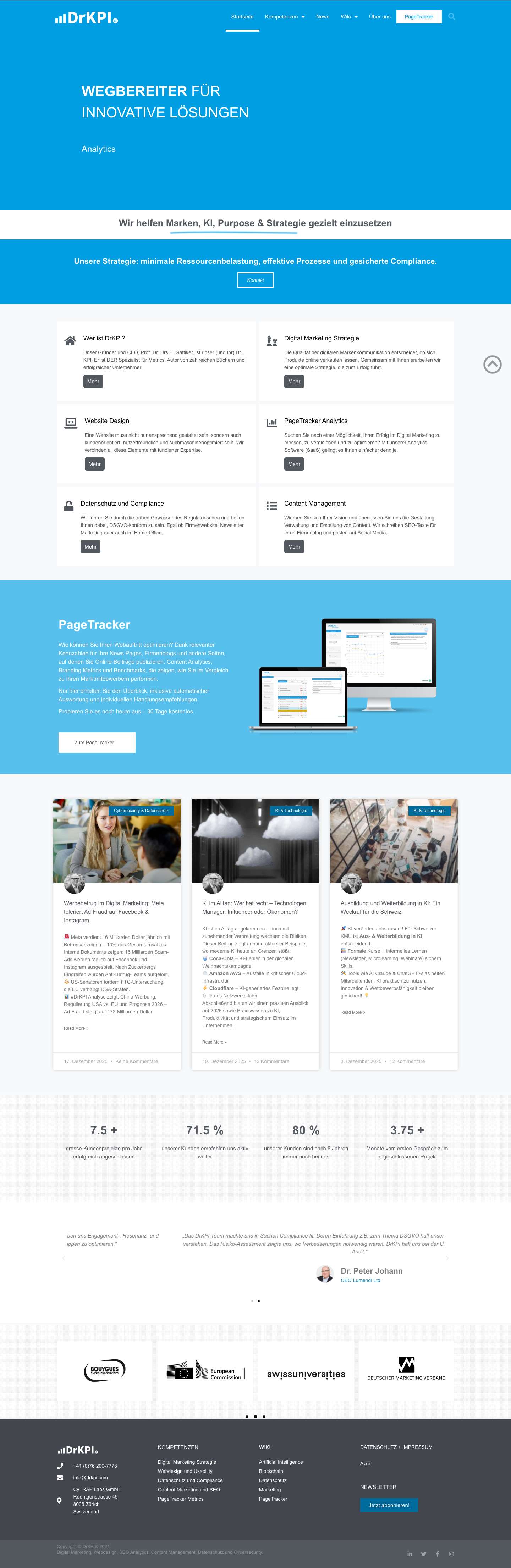 DrKPI® — Markenwirkung steigern mit KI, Strategie & KPIs DrKPI® — Markenwirkung steigern mit KI, Strategie & KPIs - Full Screenshot