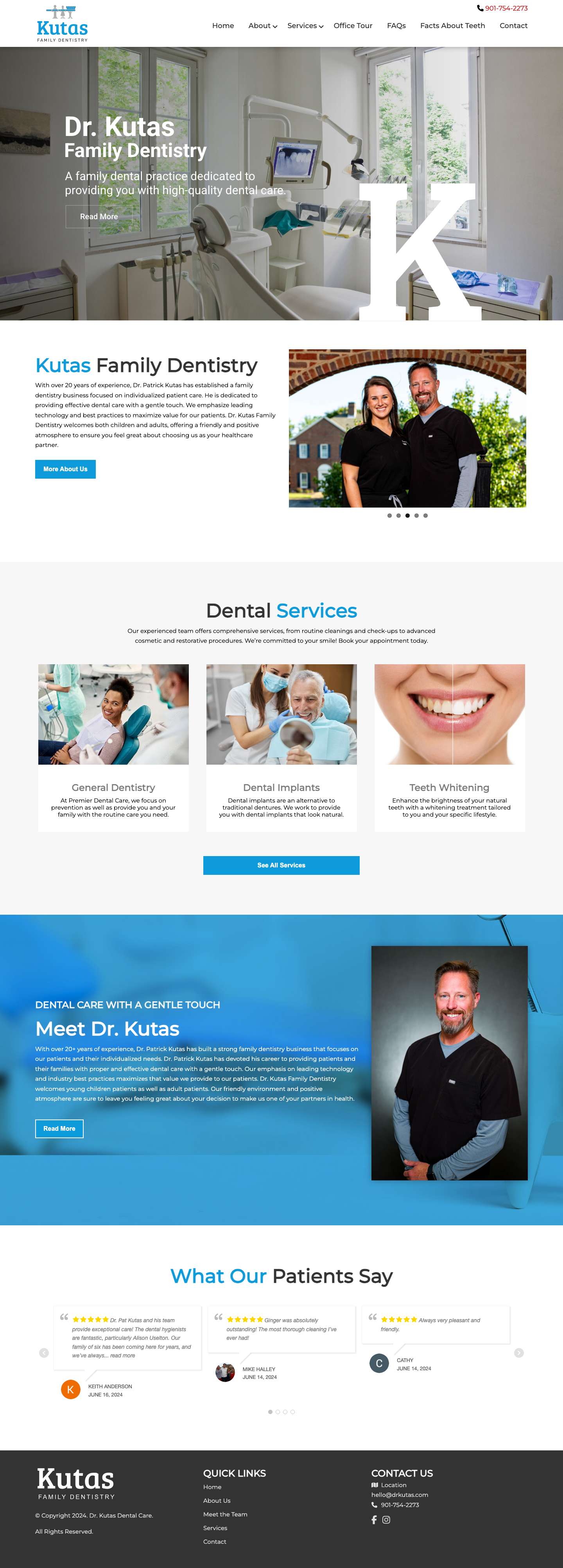 Patrick Kutas, DDS | Dental Care - Full Screenshot