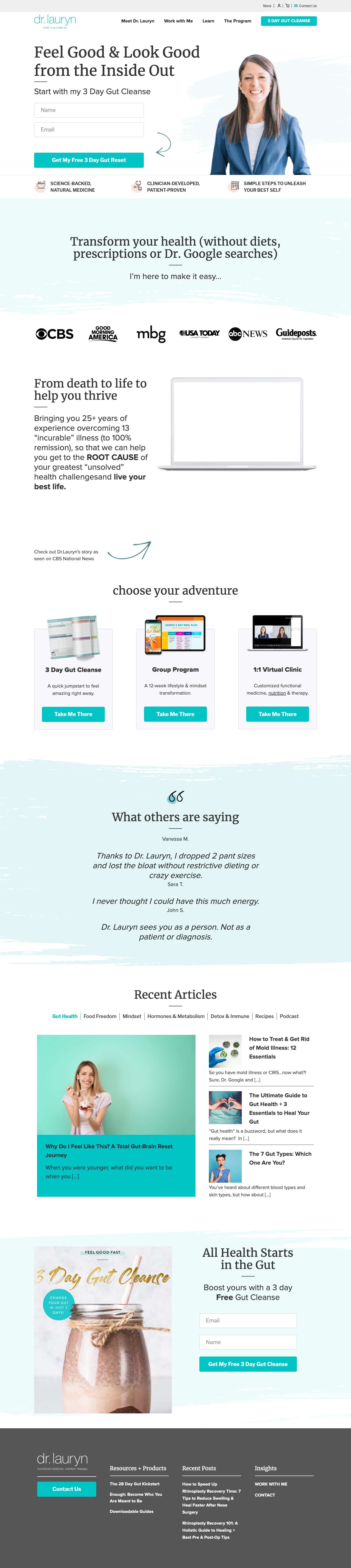 Functional Medicine | Healthy Gut | German New Medicine - Full Screenshot