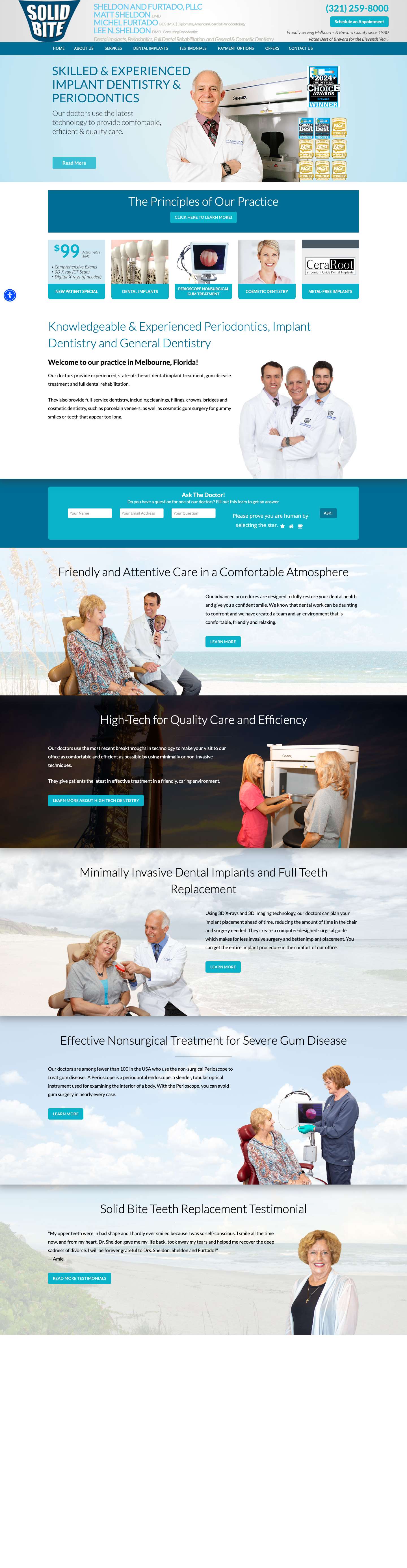 Sheldon & Furtado, PLLC | Best Dentists in Melbourne, FL - Full Screenshot