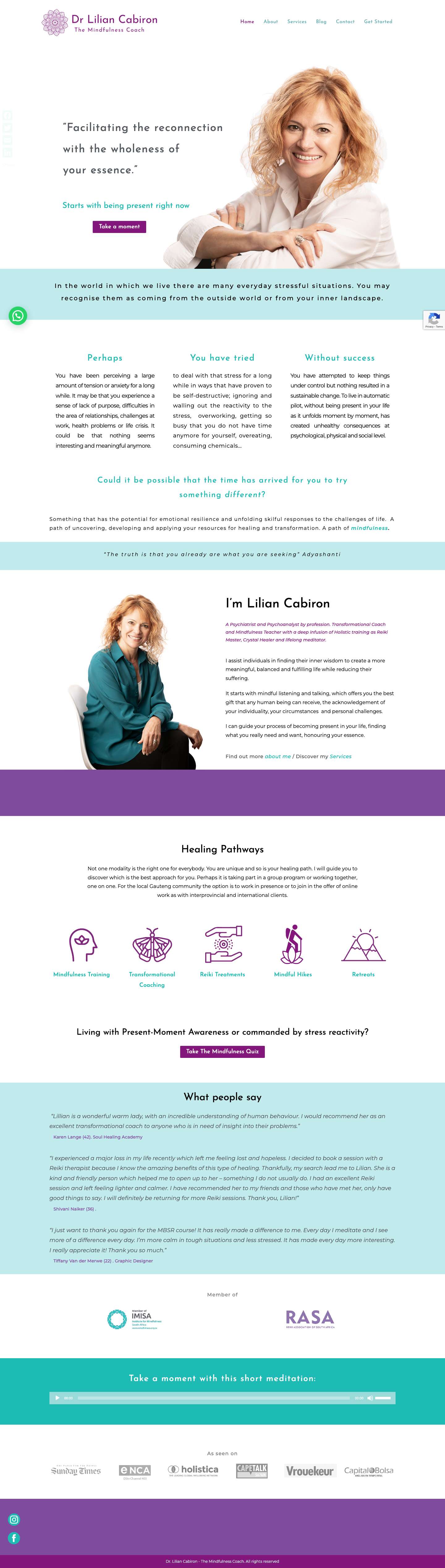 Home Dr Lilian Cabiron - Full Screenshot