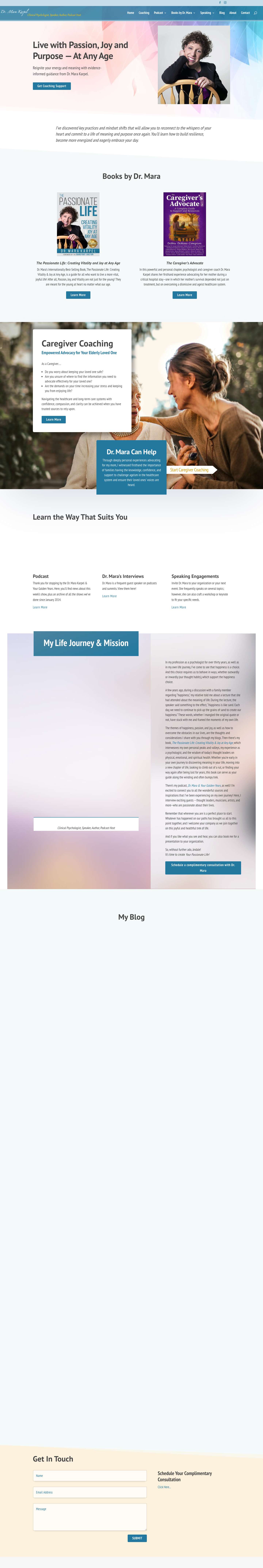 Live with Passion, Joy & Purpose at Any Age | Dr Mara Karpel - Full Screenshot