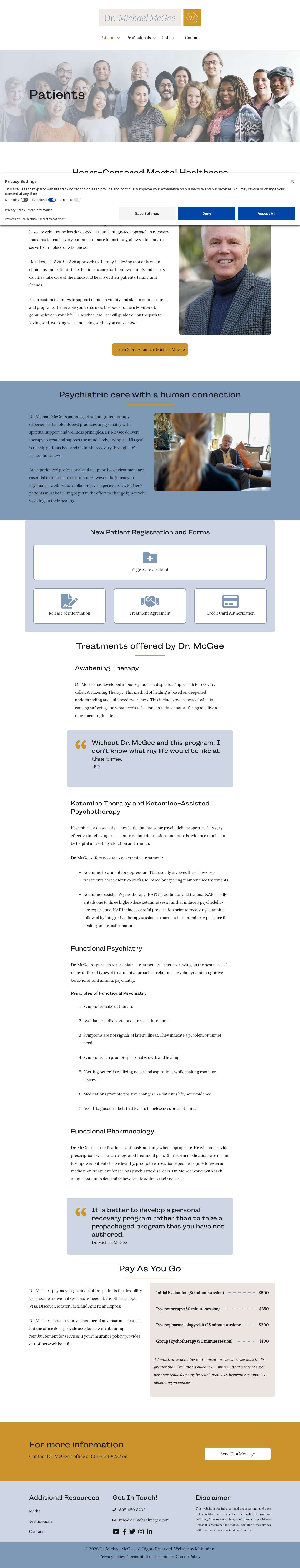 Patients - Dr. Michael McGee - Full Screenshot