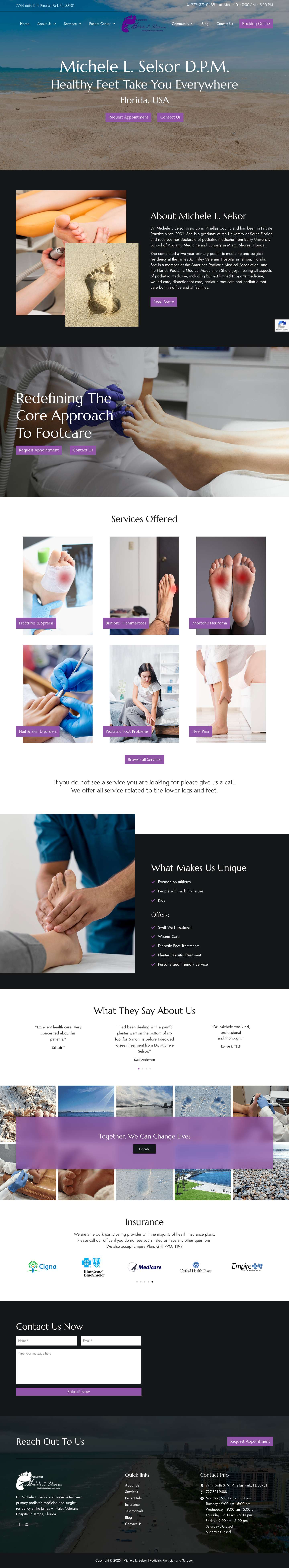 Podiatrists Pinellas | Local Podiatry | Foot Doctor in Pinellas Park - Full Screenshot