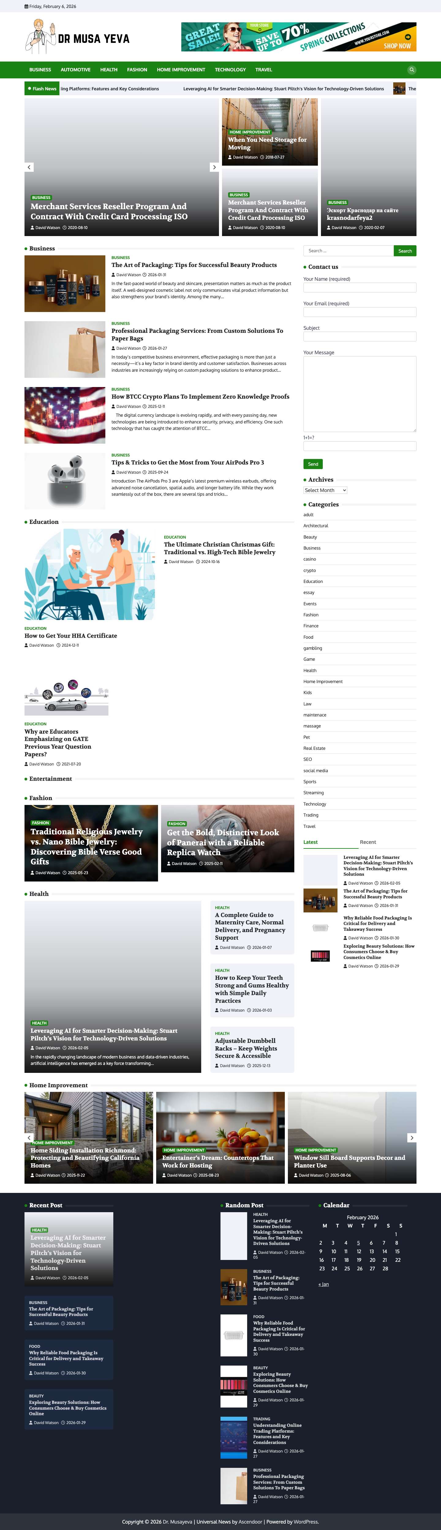 Dr. Musayeva – Insights and Updates on Health and Wellness - Full Screenshot