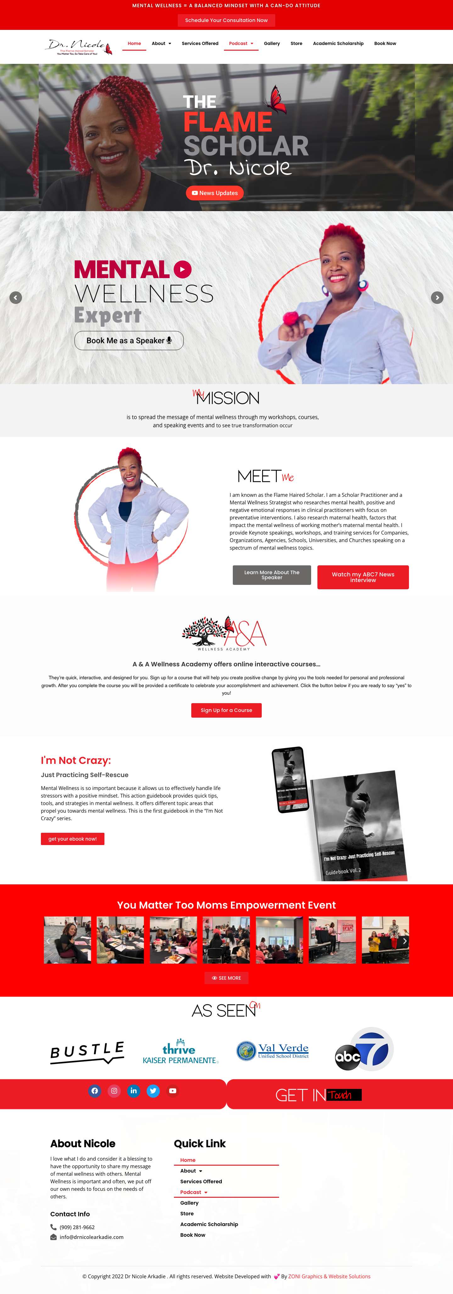 NARKADIE – Motivational Speaker, Therapy, Coaching - Full Screenshot