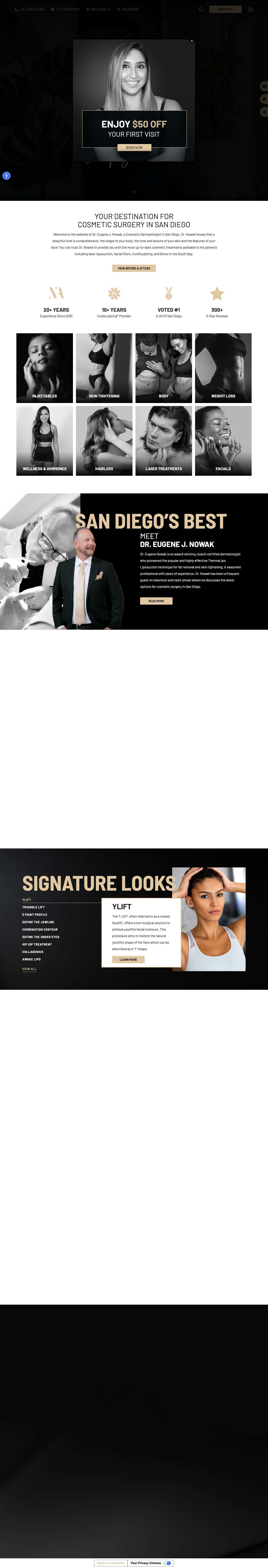 Med Spa in San Diego & Chula Vista | Near Me | Nowak Aesthetics - Full Screenshot