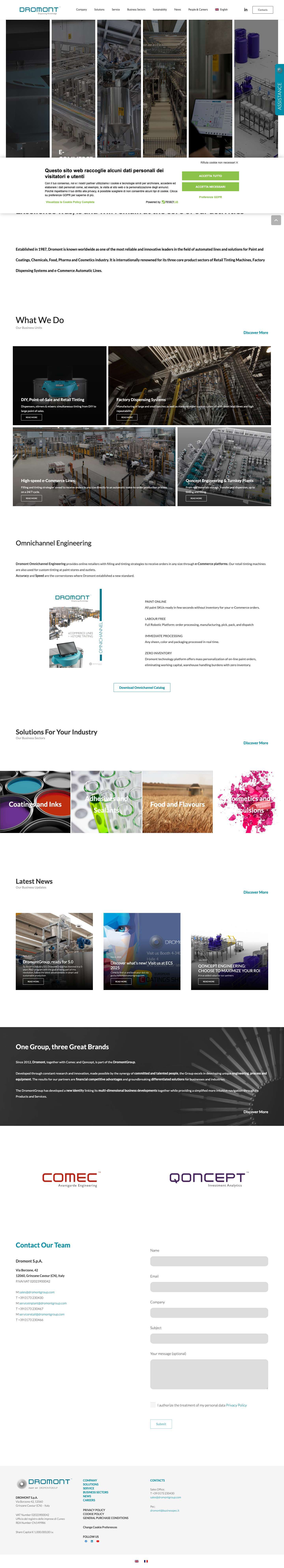 Homepage - Dromont - Full Screenshot