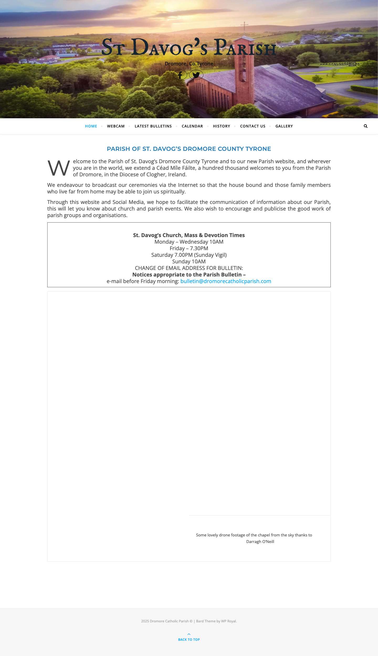 St Davog's Parish – Dromore, Co.Tyrone - Full Screenshot